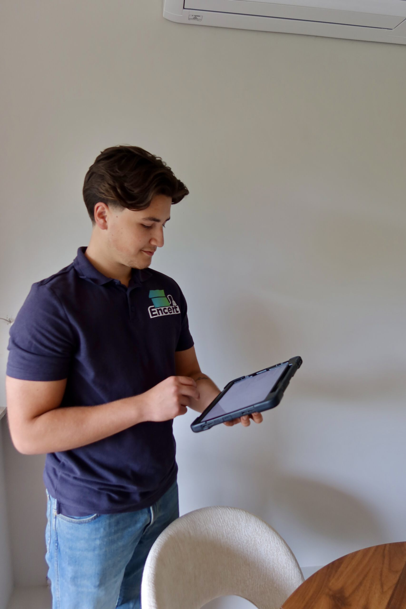 Uitwerking van een NEN2580 meetrapport op tablet