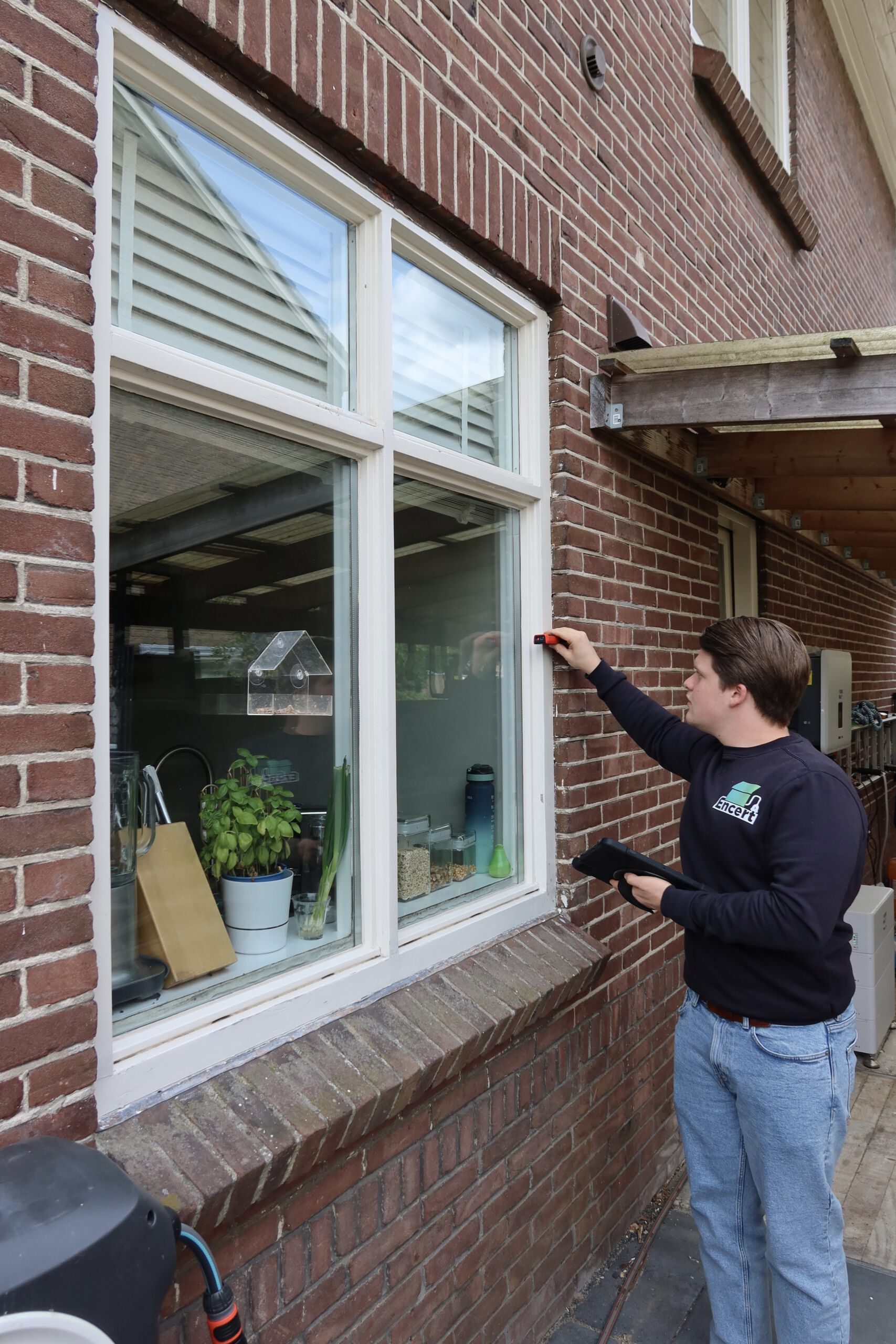 Detail van een kozijn, interieurfotografie